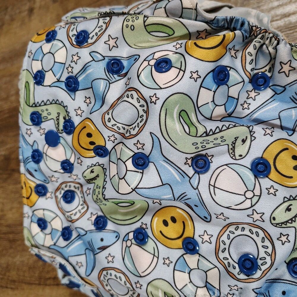Texas Tushies Flex Fit Reusable Pocket Diaper Lot of 6 With Inserts 7-70lbs - Picture 9 of 13